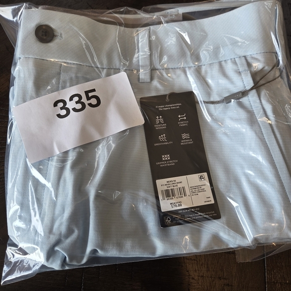 Walter Hagen Men's P11 Micro Lines Performance Golf Shorts Soft Blue Size 36 New - Picture 11 of 11